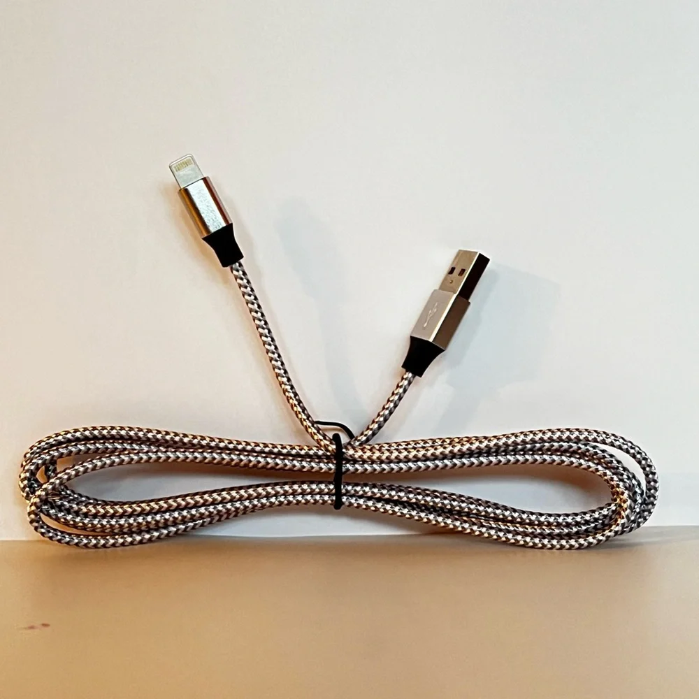 Braided USB-A to Lightning Charging Cable